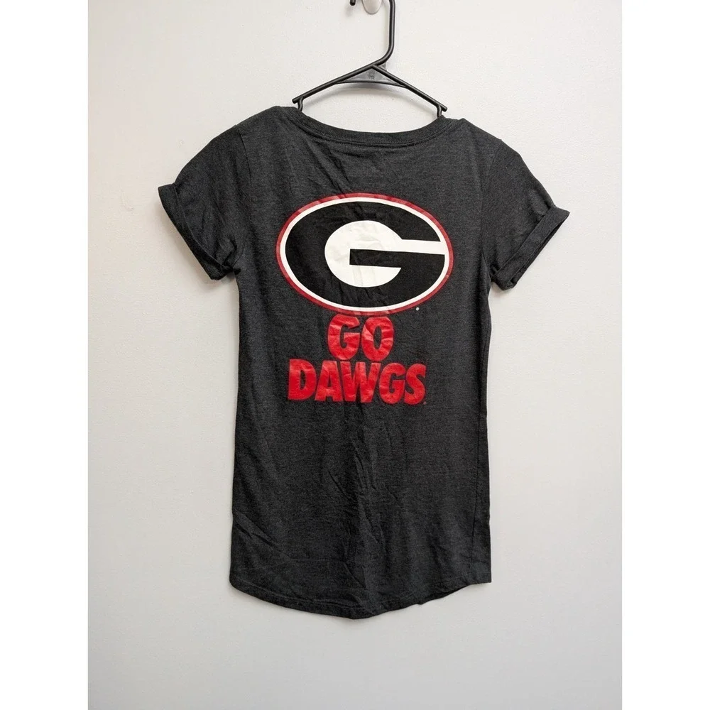 X2‎ University of Georgia Charcoal Gray T Shirt. Women Small Slim Fit. Nike